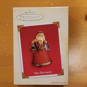 Hallmark Keepsake Santa The Decision Ornament